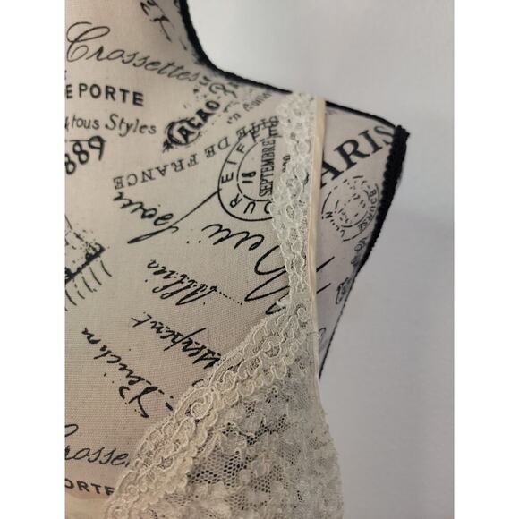 Victorias Secret Satin Maxi Slip Dress Womens Sz L Lace Trim Side Slit Yellow - Picture 5 of 11